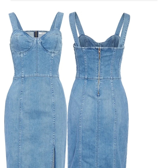 GRLFRND Gianna Denim Dress Size 10